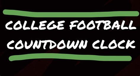 How Many Days Until College Football Starts: A Countdown to Chaos and Caffeine